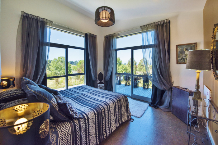 Photo of property: Paris Suite bedroom. King double. Rural valley and mountain views with a glimpse of the sea.