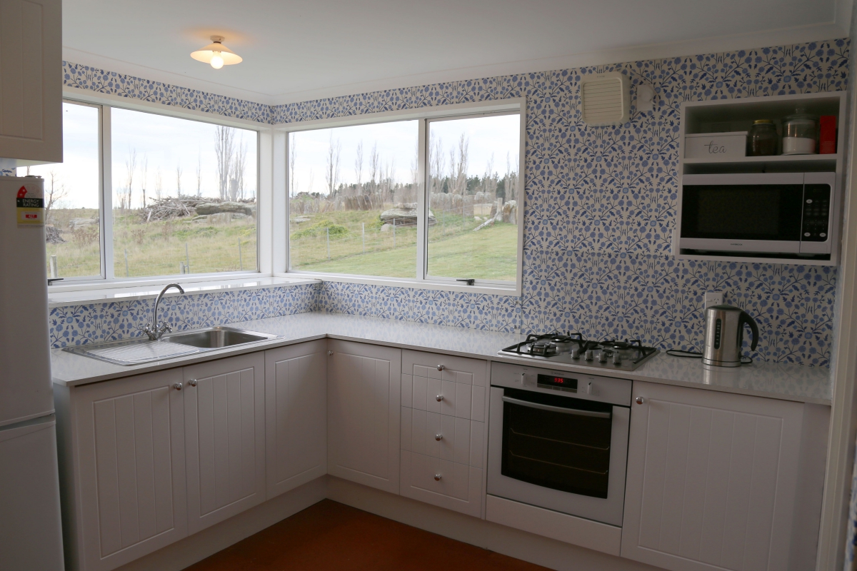 Photo of property: Our kitchen facilities with views over the farm
